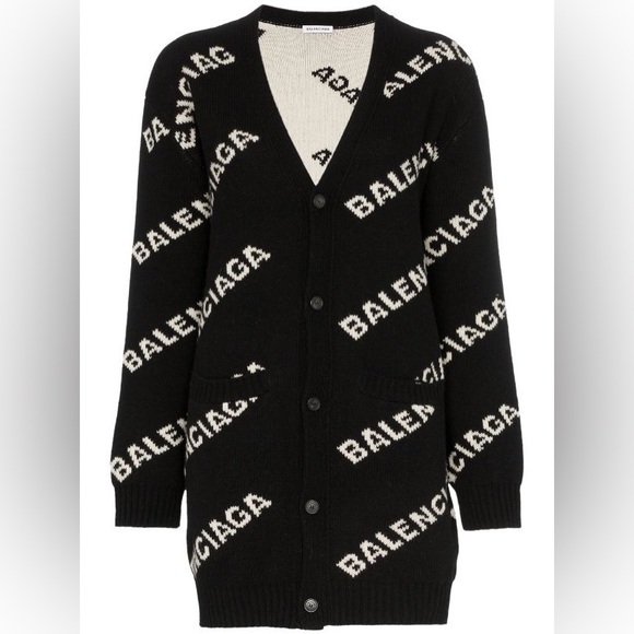 Authentic - Balenciaga Logo Cardigan